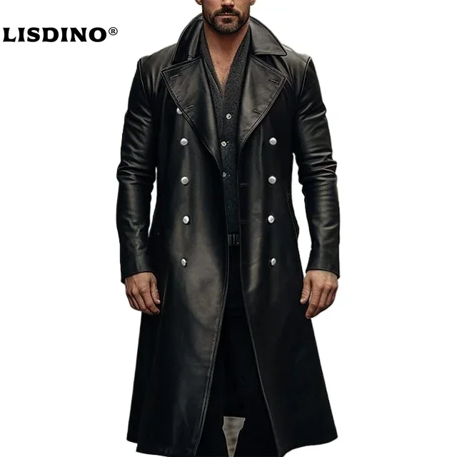 Winter Clothing Clearance - Кожаная куртка мужская зимняя флисовая мотоциклетная