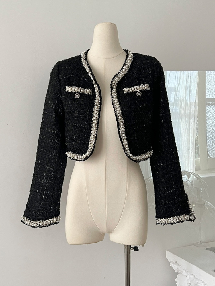 Wool Blend Coat - Женская короткая куртка, пальто + платье,