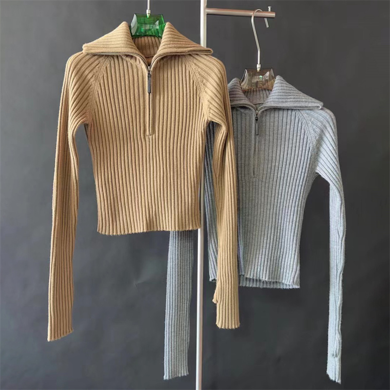 Wool Blend Coat - Кардиган для женщин. Новый эластичный вязаный