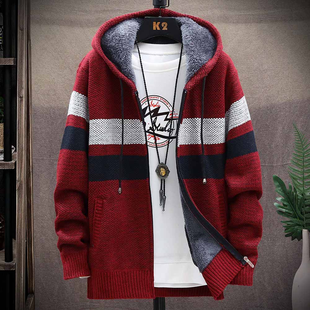 Мужской полосатый свитер, паль – обзор и цена Wool Blend Coat