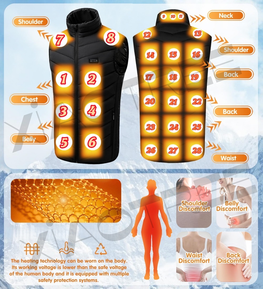 Жилет с подогревом 28/9 зон, м – обзор и цена Winter Clothing Clearance