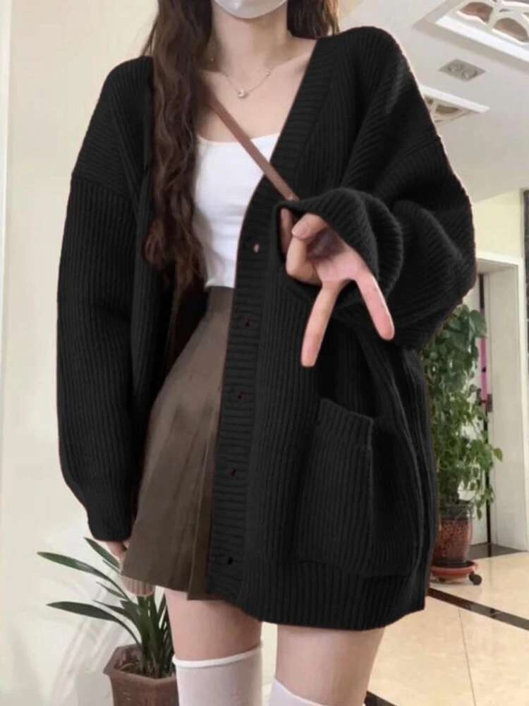 Свободный кардиган, женский вя – обзор и цена Wool Blend Coat
